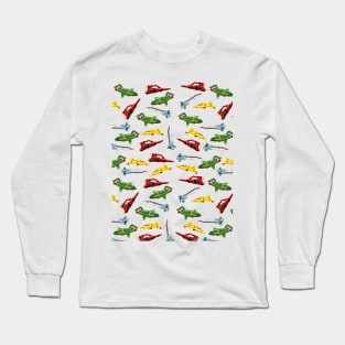 Thunderbirds Pattern Long Sleeve T-Shirt